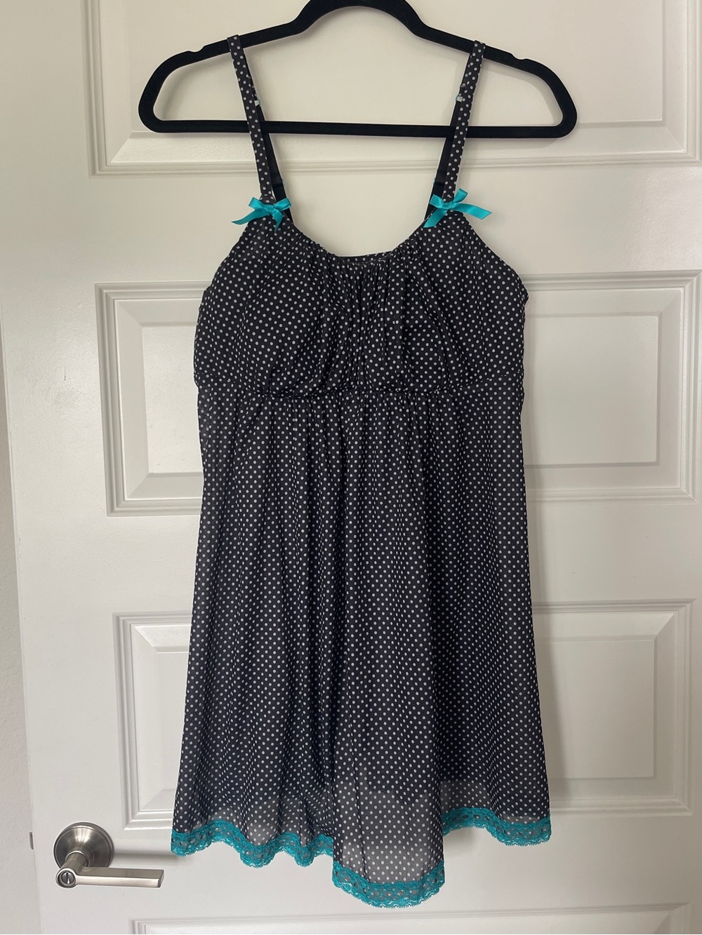 Cacique Polka Dot Babydoll Chemise | Size 18/20 💙🤍
